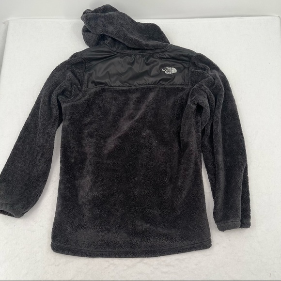 THE NORTH FACE Girls Black Soft Fleece Hooded full zip up Jacket size: XL (18) - Picture 2 of 8